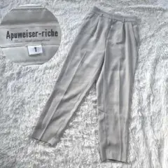 【美品】apuweiser-riche　グレービジネスパンツ　スラックスS