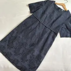 KEITH キース 半袖　ワンピース　ジャガード　花柄　大きいサイズ42