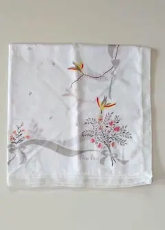 新品 Nina Ricci ハンカチ 花と鳥柄 ホワイトのサムネイル