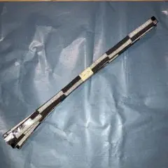 着物　帯　三分紐　帯締　帯留　ダークグレーXシルバー