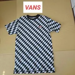VANS バンズ チェッカー柄 クルーネック Tシャツ