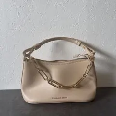 CHARLES & KEITH ベージュ ショルダーバッグ