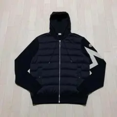 美品✨モンクレール　ハイブリッドカーディガン　ブラック　XL国内正規品 4P71