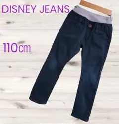ディズニージーンズ ライトオン ミッキー シルエット 花柄 ロングパンツ 110のサムネイル