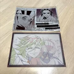 胡蝶しのぶ 童磨 鬼滅の刃 ufotable ダイニング メタリックポストカード