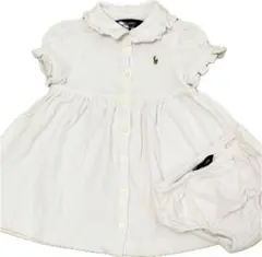 ラルフローレン Ralph Lauren ピンクワンピースとパンツセット 80