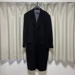 DESARS 黒 カシミヤ　ロングコート 97A7(L-LL)のサムネイル