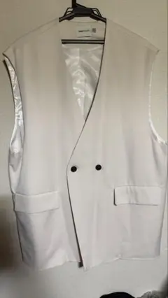 EMMA CLOTHES ダブルジレベスト（アイボリー）Lサイズ