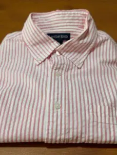 LANDS' END メンズ 半袖シャツ ストライプ柄 Mサイズのサムネイル