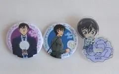 名探偵コナン トムス 花束 コナン アクリルスタンドクリップ&缶バッジ