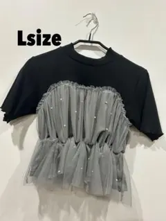 半袖Tシャツ チュール付き