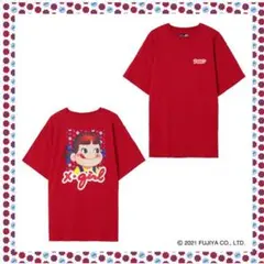 x-girl ペコちゃん Tシャツ レッド サイズ Lのサムネイル
