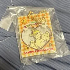 ポムポムプリン　ミニフレークシール　キーホルダー