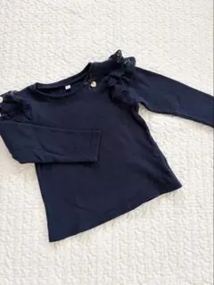 anyFAM ネイビー レース付き トップス 110cm