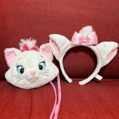 ディズニー　マリーちゃん　パスケース　カチューシャ　セット