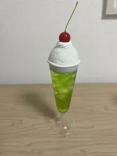 食品サンプル　クリームソーダ