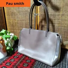 Paul Smith グレージュ　トートバッグ　ハンドバッグ