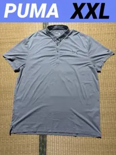 美品　プーマ　XXL　ポロシャツ　ブルーグレー系　ボタンダウン　BIGサイズのサムネイル
