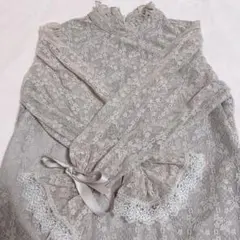 evelyn レース リボン トップス ピンクのサムネイル