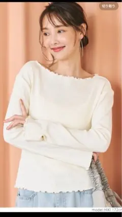 coca メロウ加工長袖トップス　Mサイズ