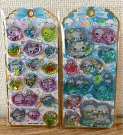 正規品 ぷくぷくあわわちゃん ウォーターシール 2種類