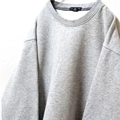 ランズエンド 無地 スウェットトレーナー グレー 灰色 XL 古着