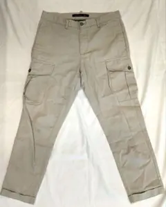 ZARA ホワイトベージュ カーゴパンツ