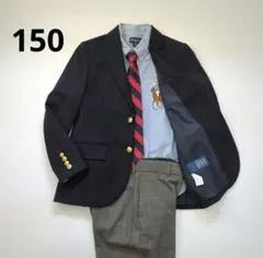 美品　ラルフ ネイビー ブレザー 150サイズ ネクタイ付き