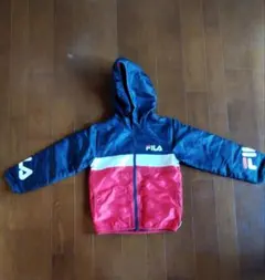 FILA フルジップフード付き綿入りジャケット130