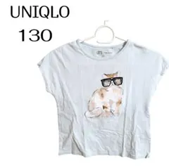 最終価格❣️詰め放題対象❣️ユニクロ☆　女の子　Tシャツ　ネコ　130
