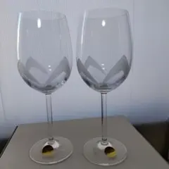 ボヘミア　ペアワイングラス 2客セット　デザインカット）