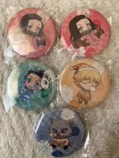 鬼滅の刃 ぱじゃきゃら 缶バッジ ホロ