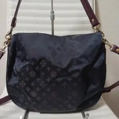 1913　ラシット　ショルダーバッグ　2way　ネイビー　極美品