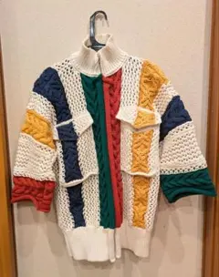 【sacai】ニットアウター【美品】のサムネイル