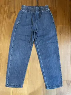 GU ダークブルー デニム　ストレートイージーパンツ Sサイズ