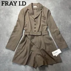 【新品】FRAY I.D フレイアイディー　テーラード　ミニコンビネゾン　ベルト