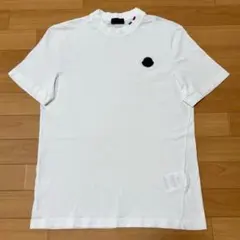 MONCLER デカロゴ ワッペンTシャツ ホワイト M 国内正規品 4S387 