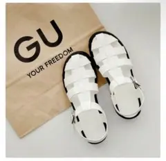 GU グルカサンダル　ホワイト ストラップサンダル　サンダル　Sのサムネイル