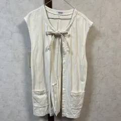 FLASH BLUE フロントリボン ベスト