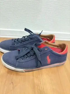 Polo Ralph Lauren ネイビー/レッド スニーカー