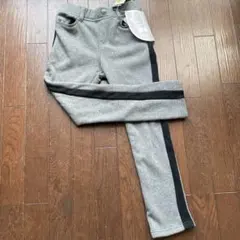 【新品】チャコールグレー裏起毛付き暖パン