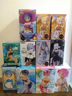 Re:ゼロから始める異世界生活 フィギュア 9点＋追加1点　計10点セット