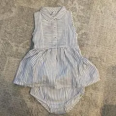 Bout’chou ストライプ襟付きワンピース 95cm以下