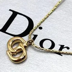 美品 Dior CDロゴ ネックレス ゴールド ヴィンテージ ディオール