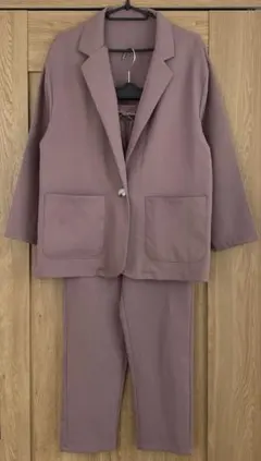GRL グレイル　ジャケット　ロングパンツセットアップ　モカ　S