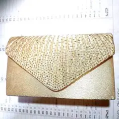 礼装用セカンドバッグ チェーン付きキラキラスワロフスキー 未使用品美品