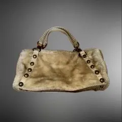 y2k 平成ギャル グランジ ファー ハンドバッグ