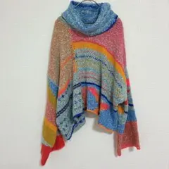【美品】SINCERELY JULES マルチカラー オーバーサイズ ニット L