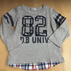 DOUBLE.B グレー 長袖Tシャツ 90