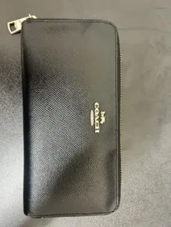 コーチ 長財布 CJ884 レザー ブラック - メルカリ
